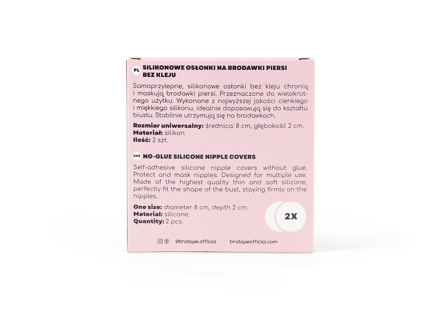 Osłonki na brodawki bez kleju BRA TAPE