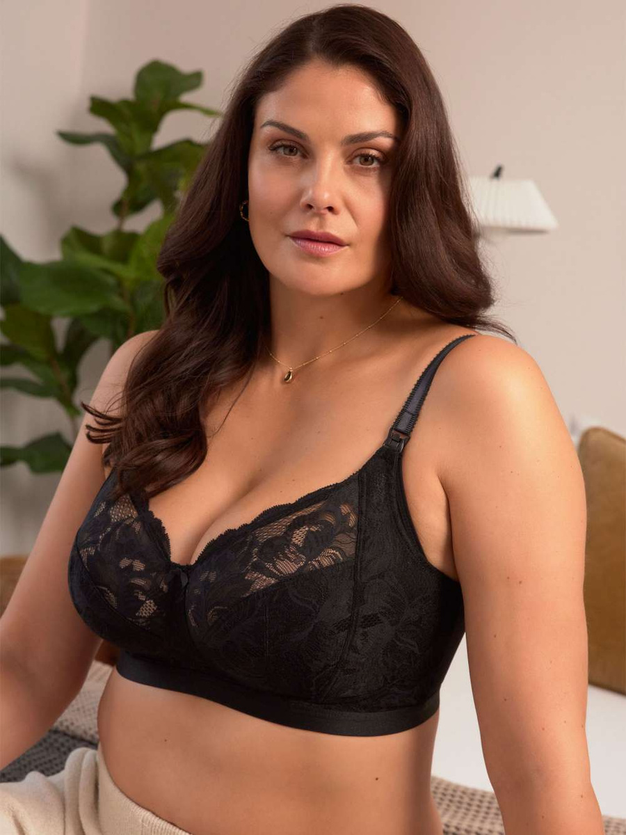 Bezfiszbinowy biustonosz do karmienia Panache NAOMI 10431 Nursing Noir