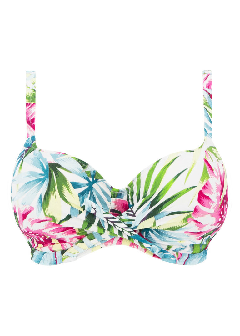 KOMPLET - Kostium kąpielowy dwuczęściowy Fantasie Swim LANGKAWI White FS501705WHE + FS501771WHE (34F, 44E + XL)