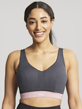 Biustonosz Panache Sport ULTRA PERFORM / ENDURANCE 5022 Non Padded Sports Wired Bra Charcoal