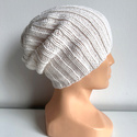 HELLI Handmade Baby Merino Wool Beanie 01 White
