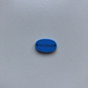 Guzik drewniany Handmade 1,8 cm niebieski