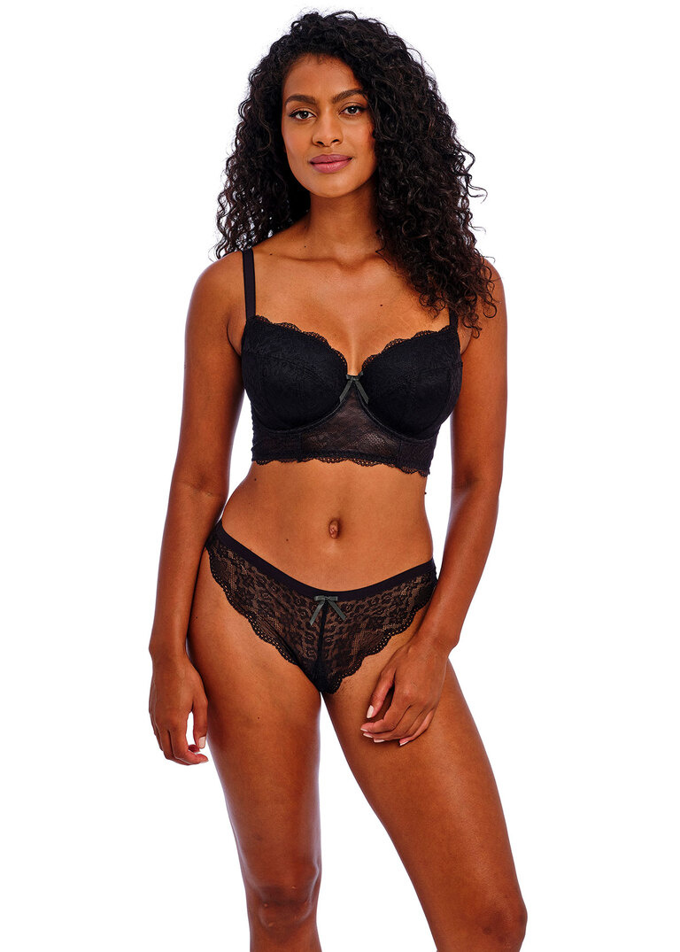 Biustonosz Freya FANCIES AA1014BLK Uw Longline Bra Black