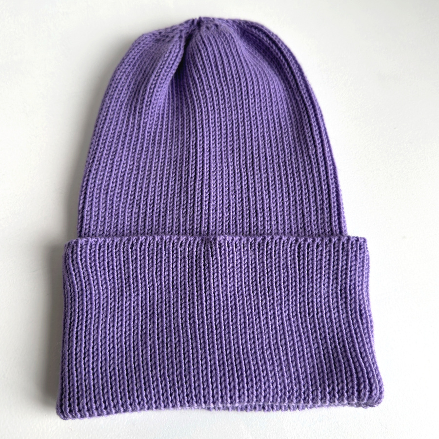 VARELLA Mütze mit Umschlag aus Merinowolle 14 Violett