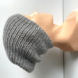KIARA Beanie 100% Alpaca 501 Light Grey