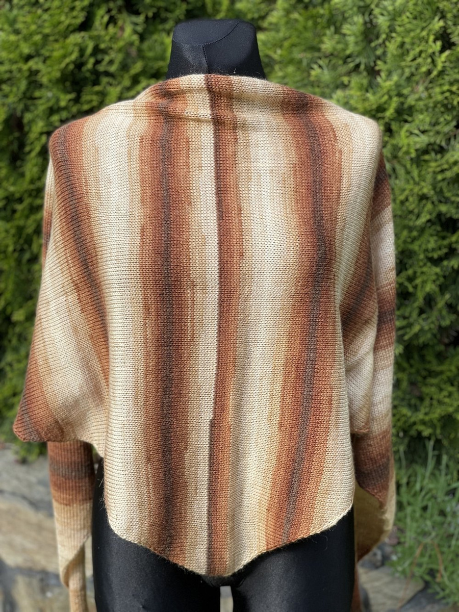 Chusta trójkątna Karmelowa