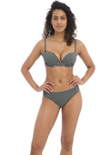 KOMPLET - Strój kąpielowy dwuczęściowy Freya Swim CHECK IN Monochrome - wybierz fason i rozmiar (28G, 28GG, 30D, 32H, 34F, 34J, 36G)
