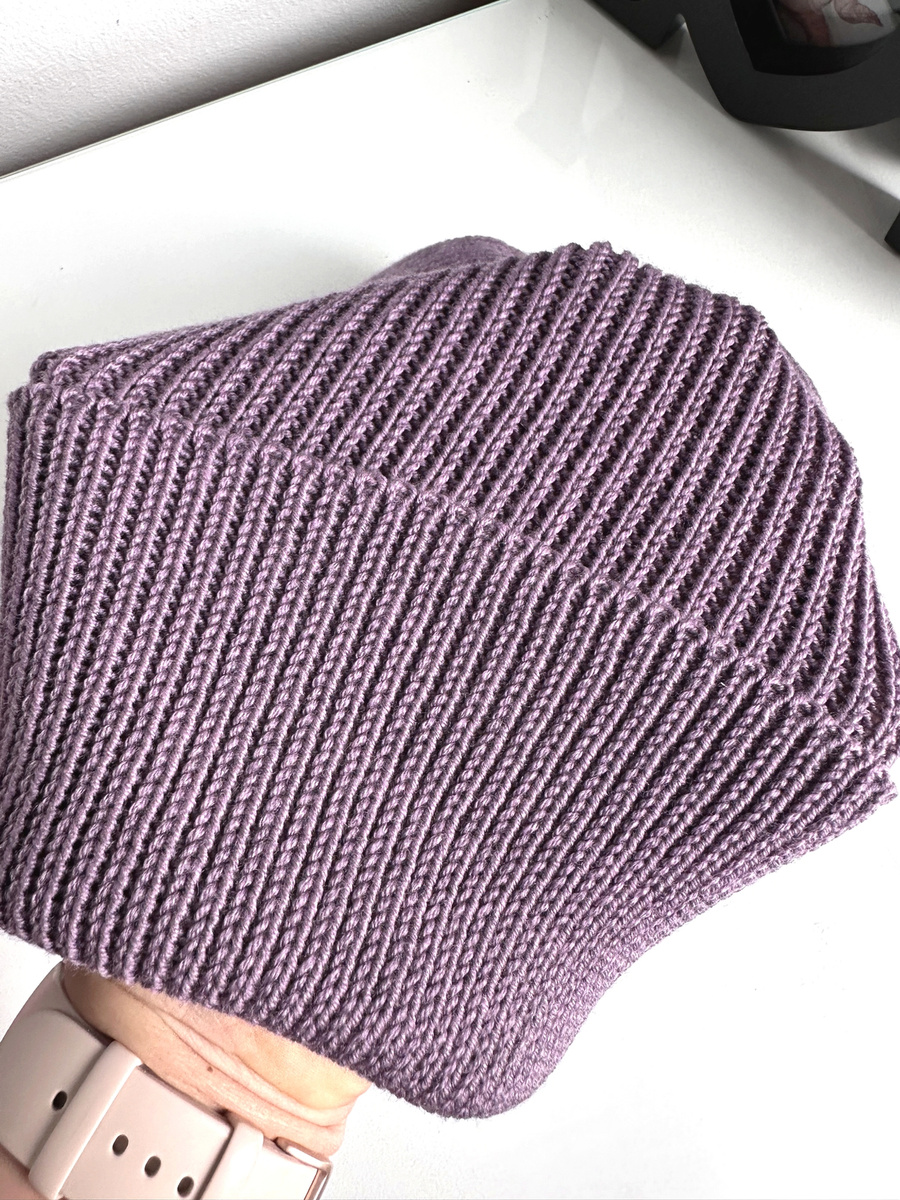 VARELLA Turn-Up Merino Wool Beanie 40 Ametyst