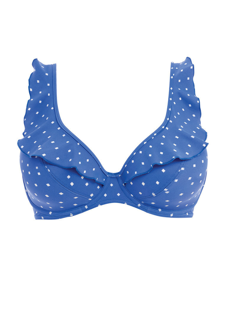KOMPLET - Strój kąpielowy dwuczęściowy Freya JEWEL COVE Azure - biustonosz i majtki - wybierz fason i rozmiar (30G, 30H, 32D, 34DD, 34E)