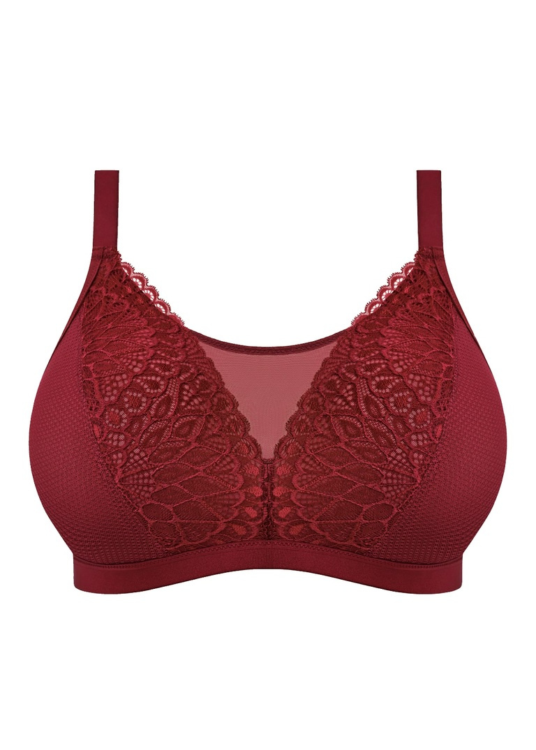 Biustonosz bezfiszbinowy Elomi TIERNIE EL303317TIB Non Wired Bralette Tibetan Red