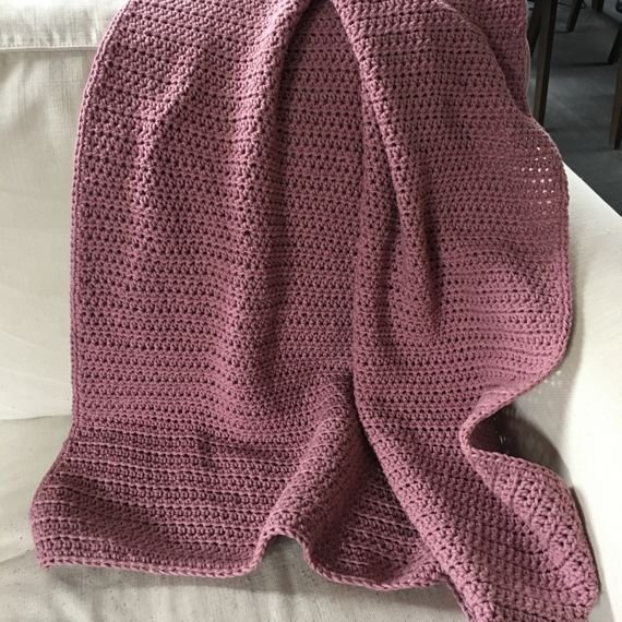 Ręcznie robiony Bawełniany kocyk dziecięcy 75 x 100 cm