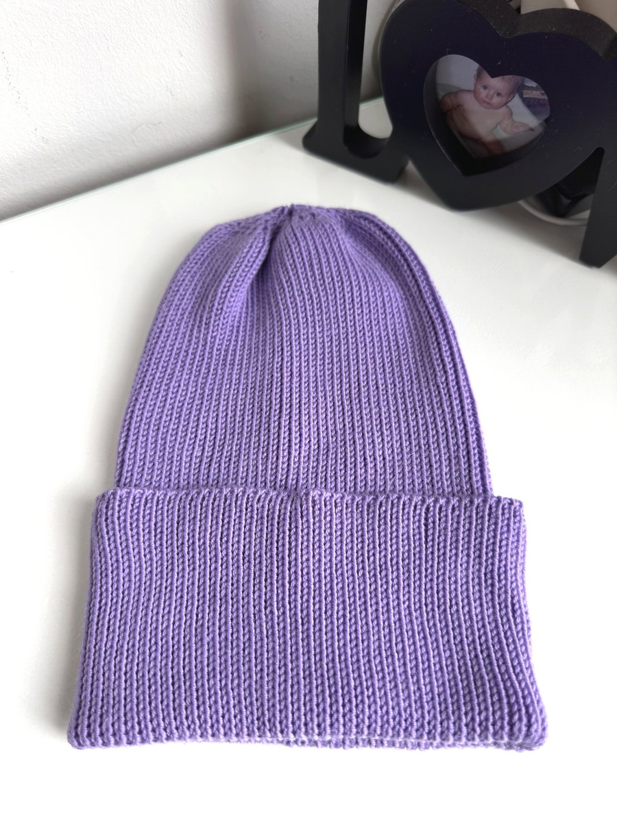 VARELLA Turn-Up Merino Wool Beanie 14 Purple