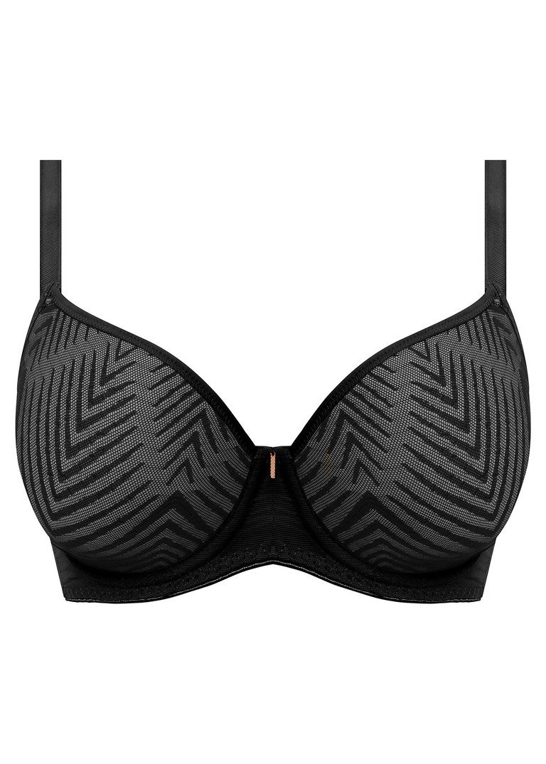 Biustonosz Freya TAILORED AA401131BLK Uw Moulded Plunge T-shirt Bra Black