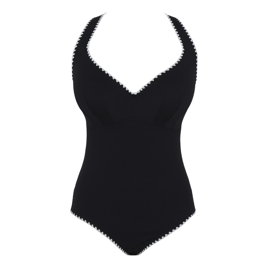 Strój kąpielowy jednoczęściowy Panache Swim AURORA SW2020A LARA Plunge Swimsuit Aurora Black/White