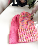 NELLI Handmade Merino Wool Beanie 14 Tęczowa Posypka