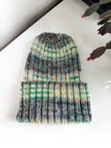 NELLI – ręcznie robiona czapka merino beanie 20 zorza polarna