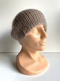 Ręcznie robiona Czapka MARI 100% Alpaka plus nitka moher z jedwabiem 2020/20 beż 