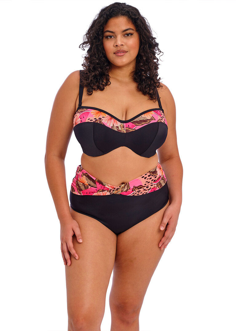 KOMPLET - Biustonosz kąpielowy Elomi CABANA NIGHTS Multi ES801610MUI (34HH, 42H) + majtki