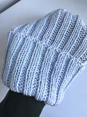 Wywijana czapka merino HELLI 100% Baby Merino 53 Rosa