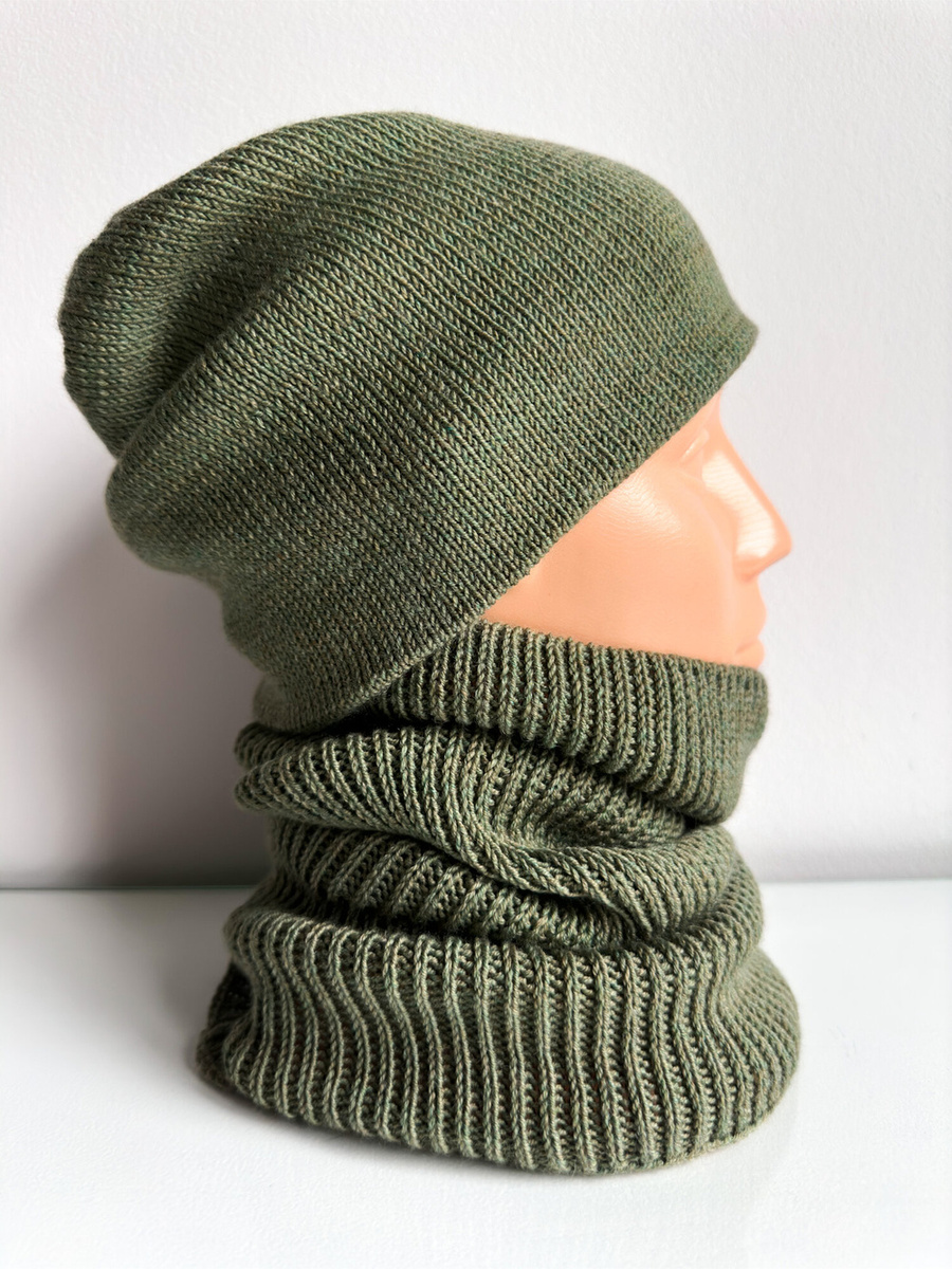 Wełniany komin zawijany 100% Baby Merino WYBIERZ KOLOR