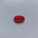 Guzik drewniany Handmade 1,8 cm czerwony