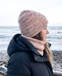 Beanie czapka z wełny merino VARELLA 100% Baby Merino Print 104 Senny Pył