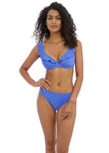 KOMPLET - Strój kąpielowy dwuczęściowy Freya JEWEL COVE Azure - biustonosz i majtki - wybierz fason i rozmiar (30G, 30H, 32D, 34DD, 34E)