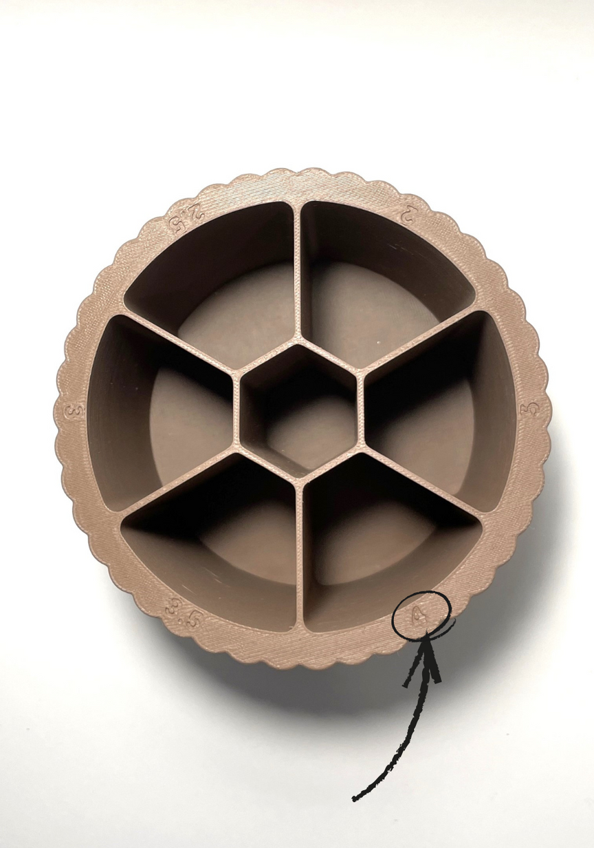 Spin & Sort Obrotowy organizer na szydełka, długopisy, pędzle Lawenda Róż Rozmiary większe