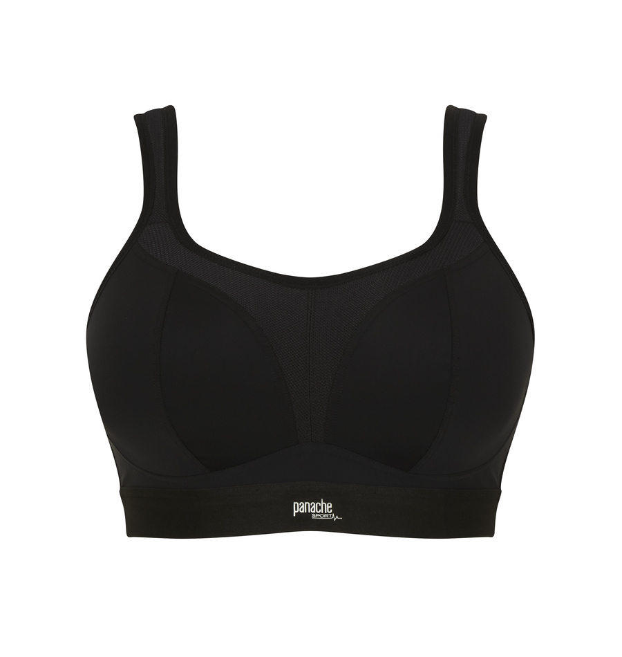 Biustonosz sportowy bezfiszbinowy Panache Sport BOUNDLESS 7341B Non Wired Sports Bra Black