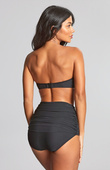 Wysokie figi kąpielowe Panache Swim TULLE SW1969 High Waist Bikini Bottoms Tulle Black