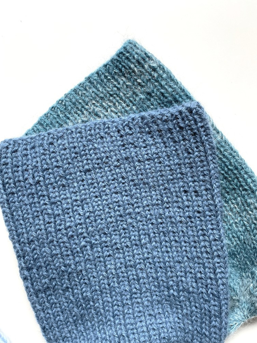 KIARA Beanie 100% Alpaca 6309 średni niebieski petrol