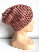 NANA Handgemachte Mütze aus Merinowolle 48 Blush Wintermütze