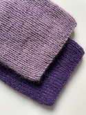 Handgemachte Damenmütze AUREA 100% Baby Merino plus Mohair und Seide 40/05 Amethyst