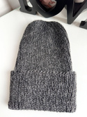 KIARA Beanie 100% Alpaca 506 Dark Grey