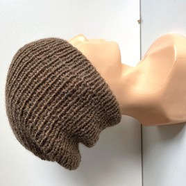 KIARA Beanie 100% Alpaca 607 Brown