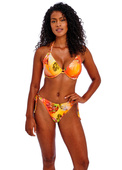 KOMPLET - Strój kąpielowy Freya Swim MIAMI SUNSET Papaya AS204904PAP Uw Halter Bikini Top (30FF) + wybrane majtki