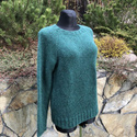 Ręcznie robiony Sweter AIR zielony leśny 19 handmade