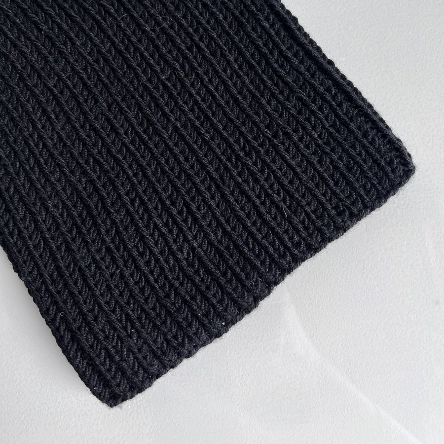 NANA Handmade Merino Wool Beanie 21 Black Winter