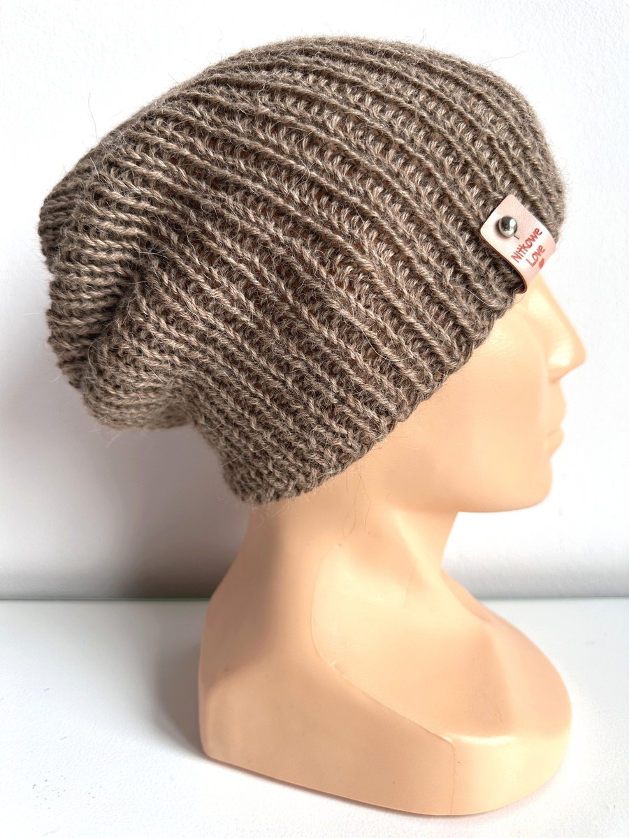 KIARA Beanie 100% Alpaca 618 nugat